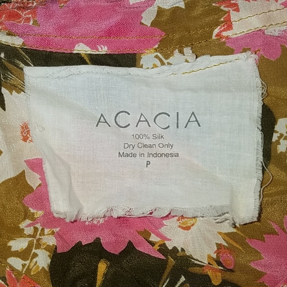 Rare acacia mombasa lei day blouse shirtdress P XS - Picture 11 of 15